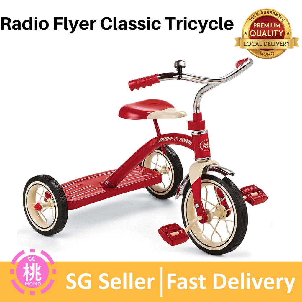 Radio Flyer Classic Red 10 Tricycle for Toddlers Shopee Singapore