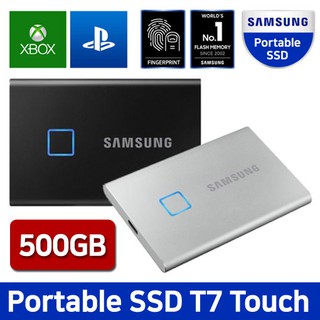 Portable SSD T7 TOUCH USB 3.2 500GB (Black) Memory & Storage - MU-PC500K/WW