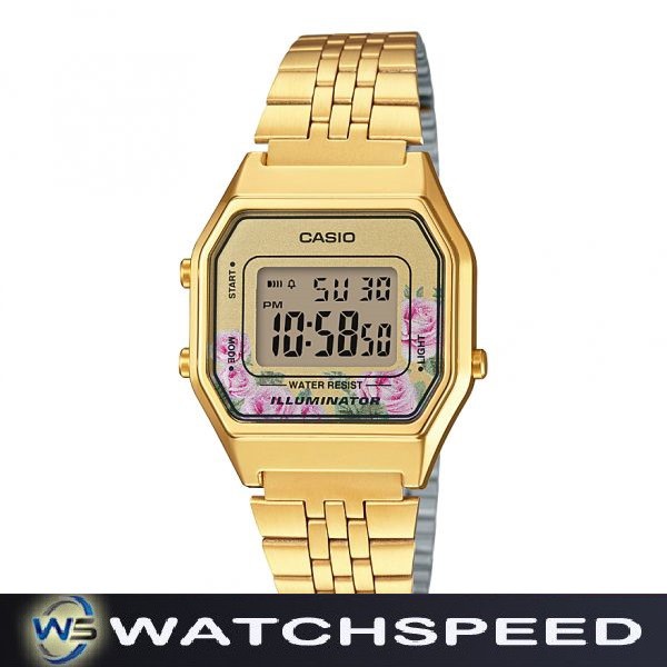 Casio LA680WGA 4C LA680WGA 4 Vintage Gold Tone Digital Ladies Womens Watch Shopee Singapore