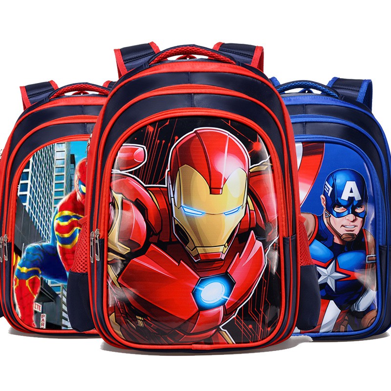 Maikun Kids Bags Cartoon Pattern Avenger Shoulder School Bag Backpack