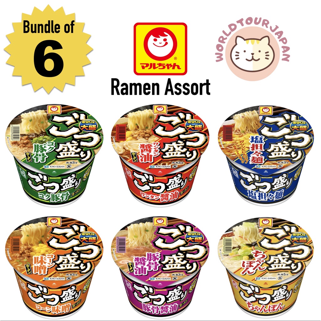 [ INSTANT RAMEN NOODLES ] Maruchan Gotsumori Ramen / variety pack / 6