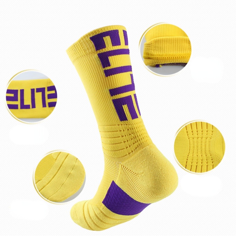 New men s elite socks basketball socks elite letter interrupted terry thickened non slip sports socks tide socks Shopee Singapore