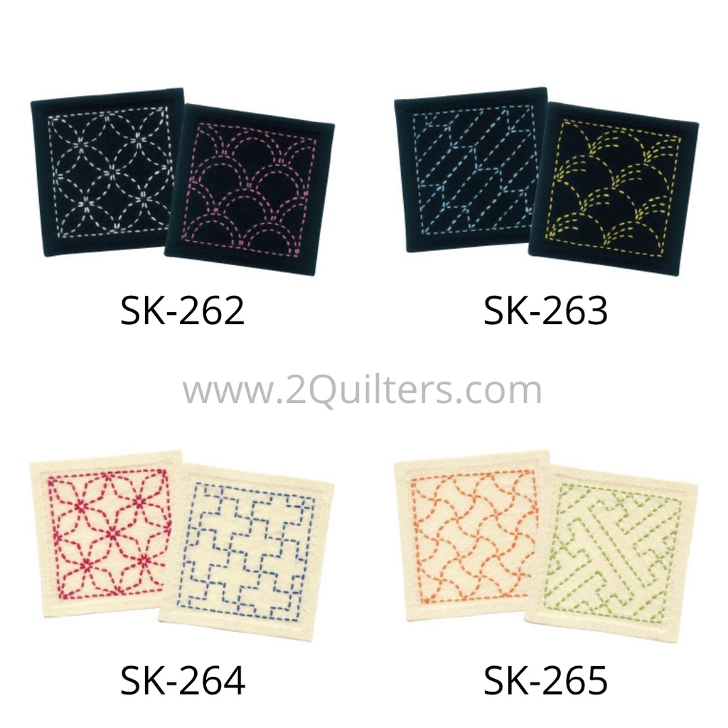 Sashiko Coaster Set Olympus SK-263 Sashiko Coaster Set Olympus SK-263