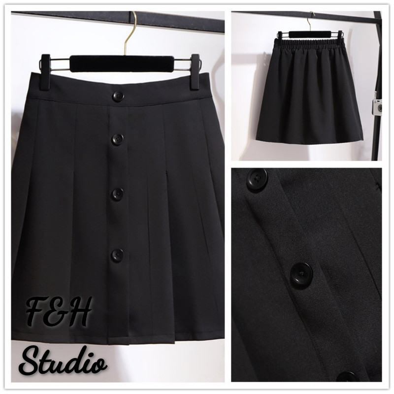 High waisted 2024 pleated skirt 6xl