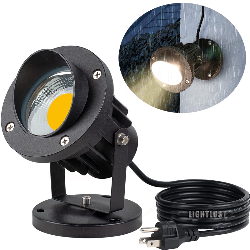 thumbnail image 2 of Malibu Equinox LED 3W Landscape Spotlights – 8-Pack, Low Voltage, Outdoor Waterproof, Charcoal Brown 2 of 4