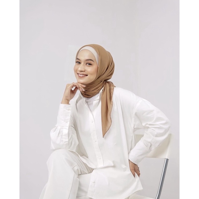Disa Hijab - SEGIEMPAT PARIS PREMIUM SQUARE HIJAB ANTI LETOY COTTON VOAL 50 VARIAN - Gambar 3
