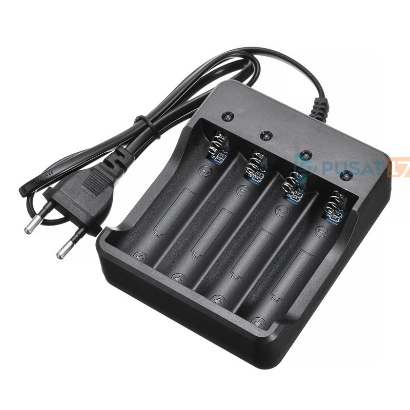 PUSAT17 BATERAI CAS 18650 1200mAh 3.7 VOLT / BATRE CAS UNIVERSAL / BATTERY RECHARGEABLE CHARGER DESKTOP 1 SLOT 2 SLOT 4 SLOT - Gambar 3
