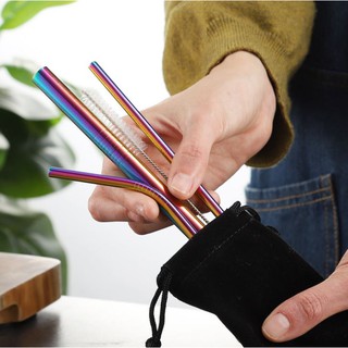 Stainless Steel Reusable Drinking Straws Sipper, Reusable Thick, Long Metal  Straws (Stainless_Straw)