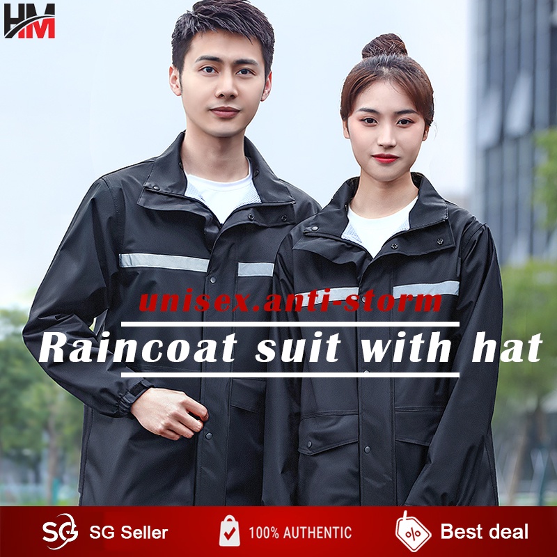 【HM】Premium reflective raincoat motorcycle set waterproof split ...