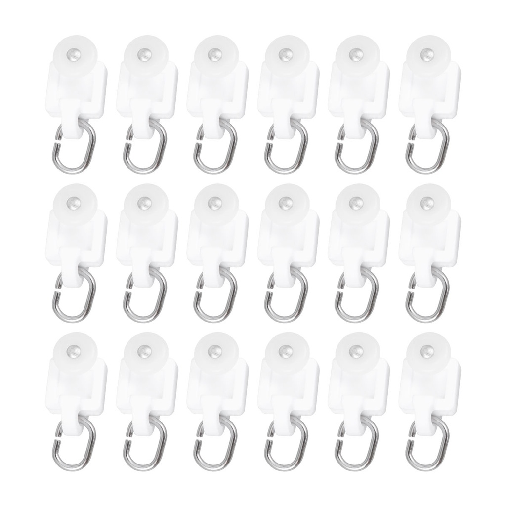[READY STOCK] 50 PCS Shower Curtains Rod Hooks L Shape Rail Roller