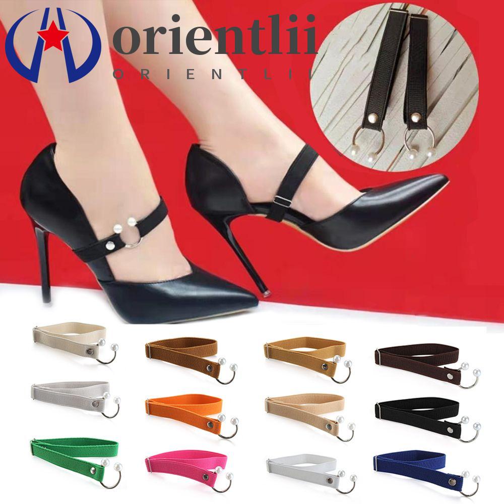 ORIENTLII Women Ankle Tie Band Locking High Heels Anti-skid Straps ...