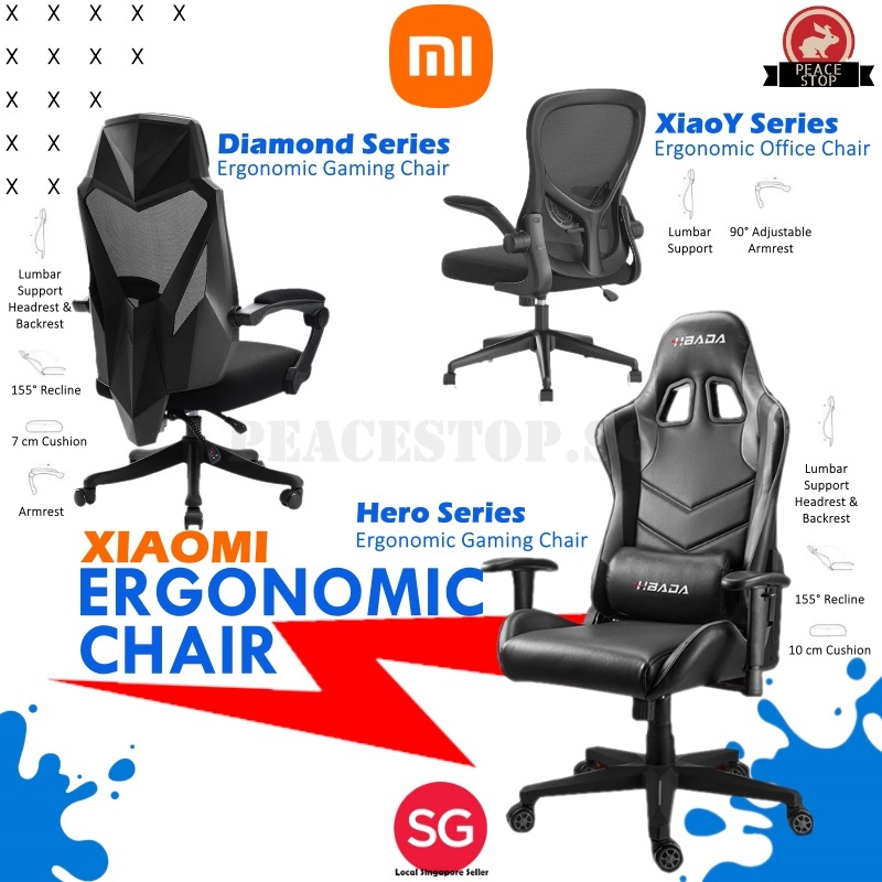 Xiaomi Hero Ergonomic Chair Xiaomi Diamond Cut Gaming Chair and