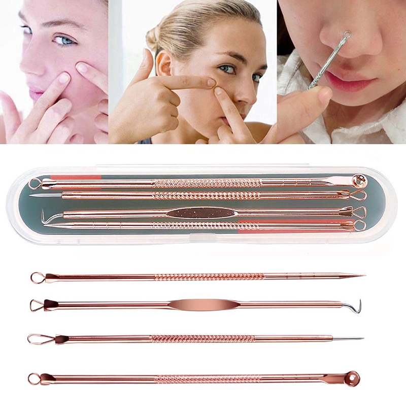 4Pcs Blackhead Remover, Blackheads Extraction Removal Tool, Blemish