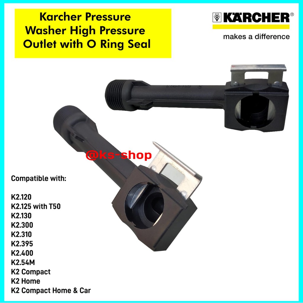 Karcher High Pressure Outlet With ORing Seal Karcher Spare Parts