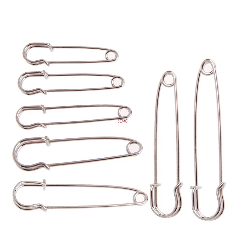 seng flgo 10 Pieces Set Silver Large Powerful Safety Pin DIY Sewing ...