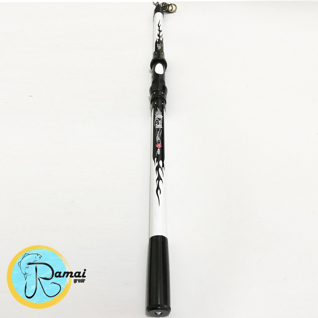 Joran Antena Haidao Dengan Tombak 210 240 270 300 Hitam Putih - Gambar 2