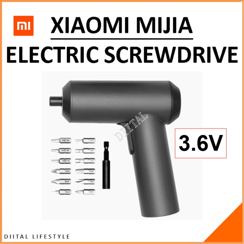New Model- Xiaomi Mijia Electric Screwdriver Patent Cordless 3.6V 2000mAh Rechargeable Battery 5N.M Torque 12PC S2 B