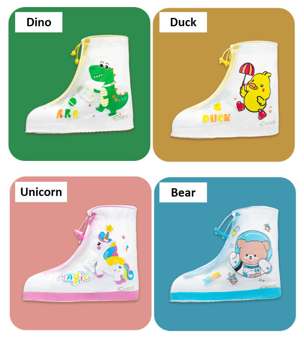 Children Rain Shoes Cover Kids Waterproof Shoes Protector Kid Shoes PVC