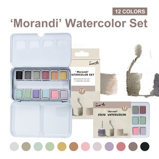 Seamiart 100 Color Solid Watercolor Paint Set Basic Neone - Temu