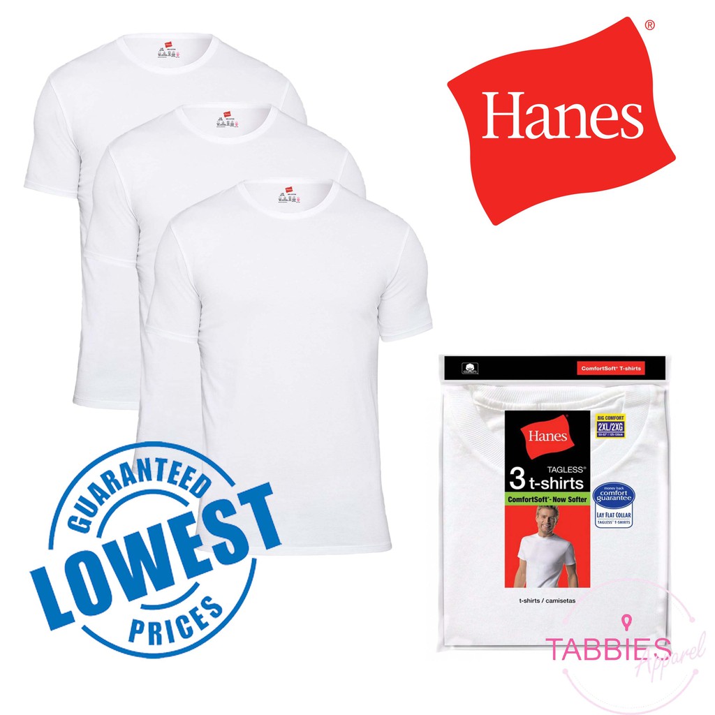 hanes comfortsoft white t shirts