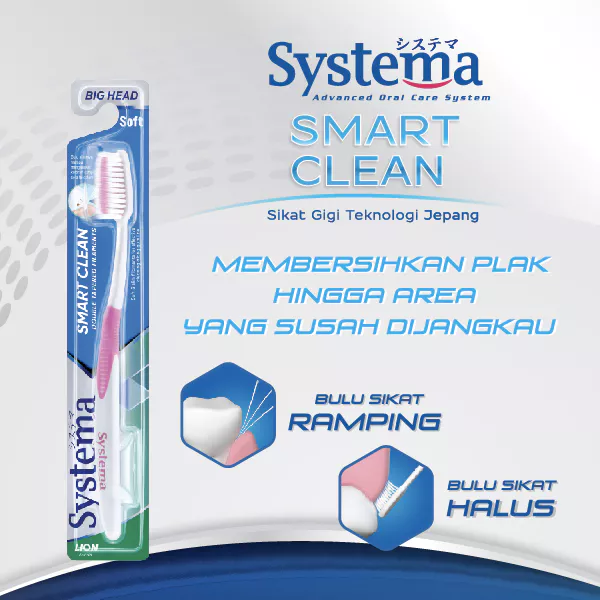 Systema Sikat Gigi Smart Clean Big Head x3 - Gambar 3