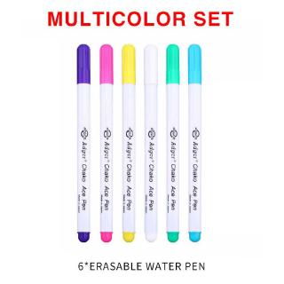 7Pcs Cross Stitch Water Erasable Pen Washable Soluble Fade