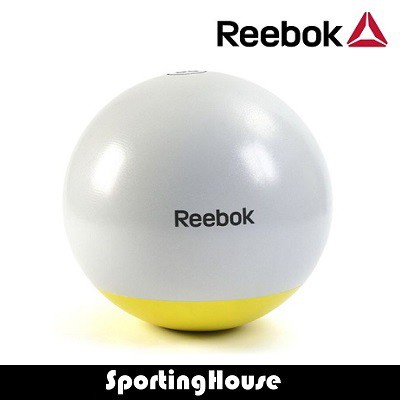 Reebok Anti burst Two Tone Gym Ball 55cm 65cm 75cm Weighted Base adds Extra Challenge Shopee Singapore