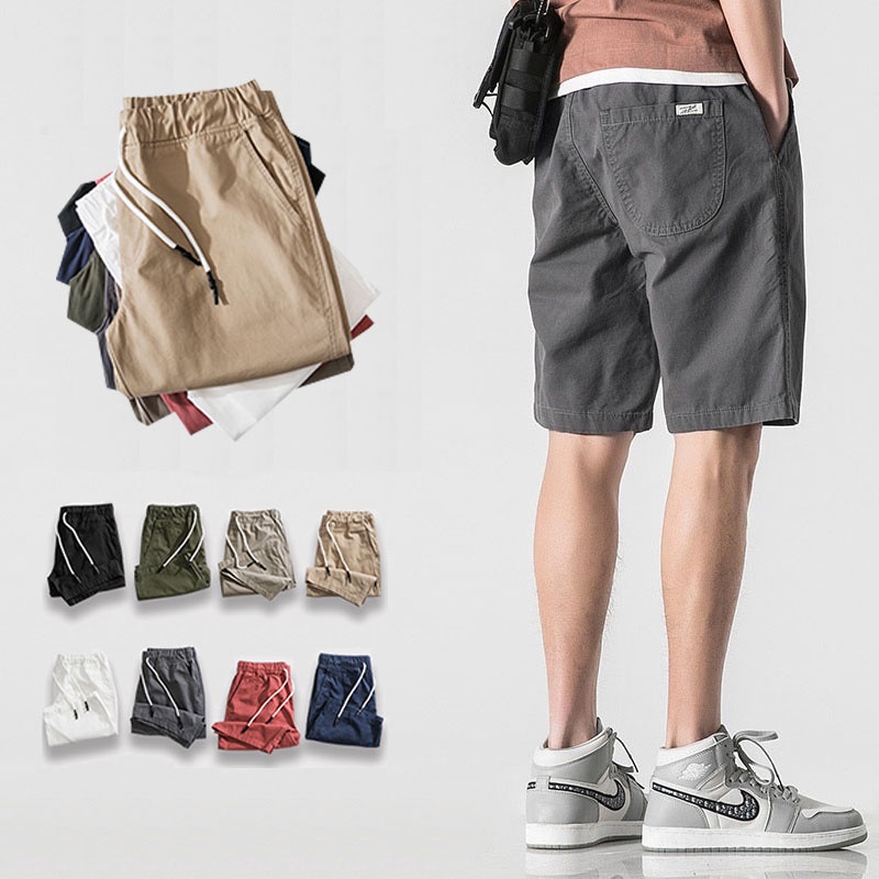 Men Shorts Summer Casual Short Pants Bermudas with Back Pocket ...