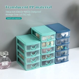 drawers small drawer organizer 3/4 Layers Transparent Desktop