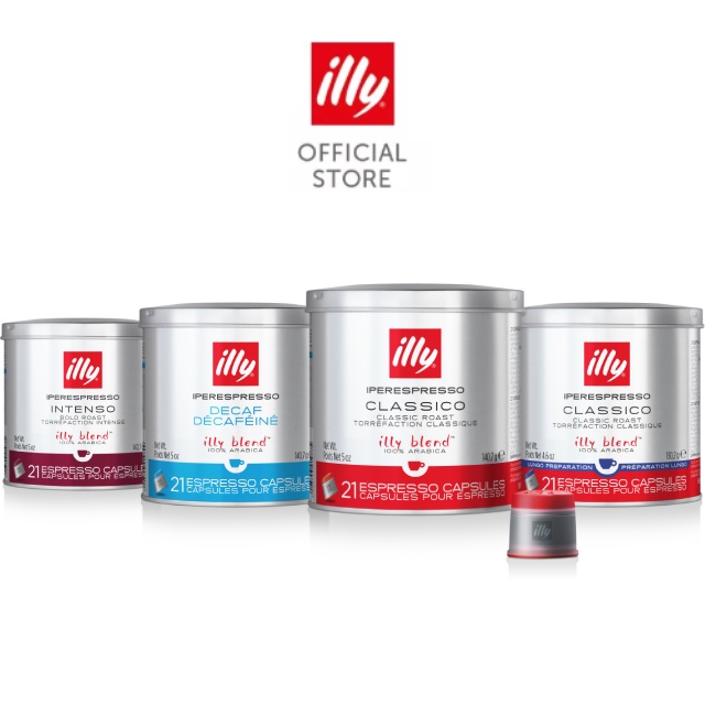 illy iperEspresso Capsules - Decaffeinated Classico/Classico/Intenso ...