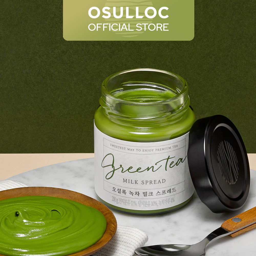 OSULLOC Green Tea Milk Tea Spread 200g Jar Shopee Singapore