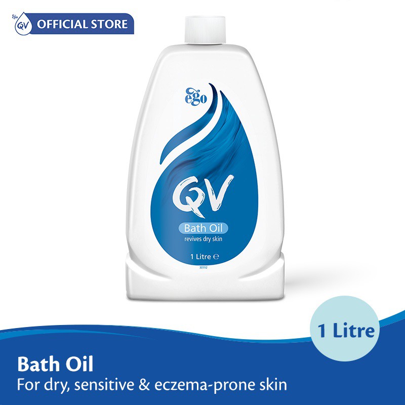 QV Bath Oil 1L Nongreasy & Natural Moisturizer Suitable for Dry or