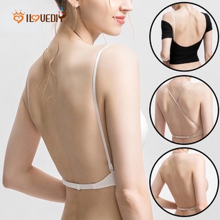 Low Back Bras for Women Sexy Push Up Comfort Deep V Neck Backless Bra,Low  Cut Multiway Convertible Bra Wire Lifting Bralette 