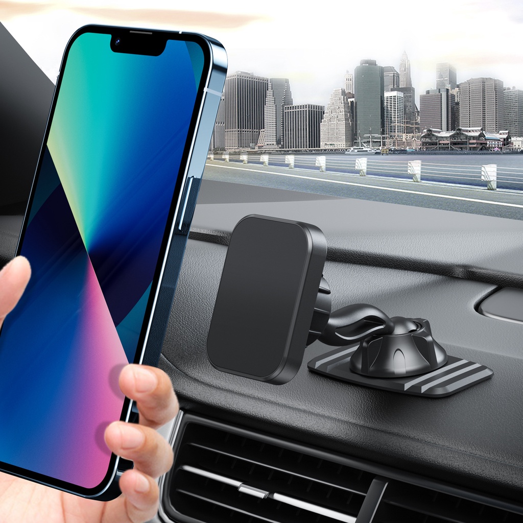 thumbnail image 2 of Universal 360° Magnetic Car Dash Mount – Aluminum Ball Dock Holder For Cell Phones 2 of 6