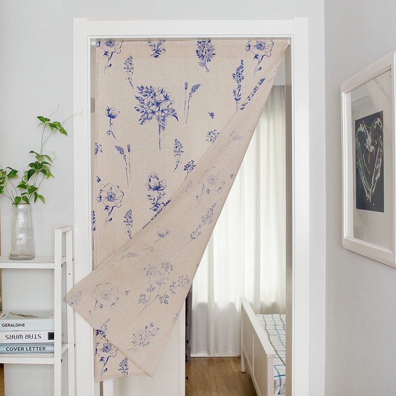 Modern Cotton Linen Door Curtain Partition Doorway Curtain for Kitchen ...