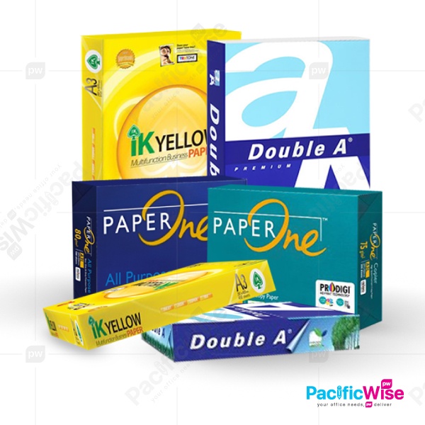 PaperOne/Double A/IK Yellow/A3 Copier Paper/A3 Kertas/(70Gsm/75Gsm ...