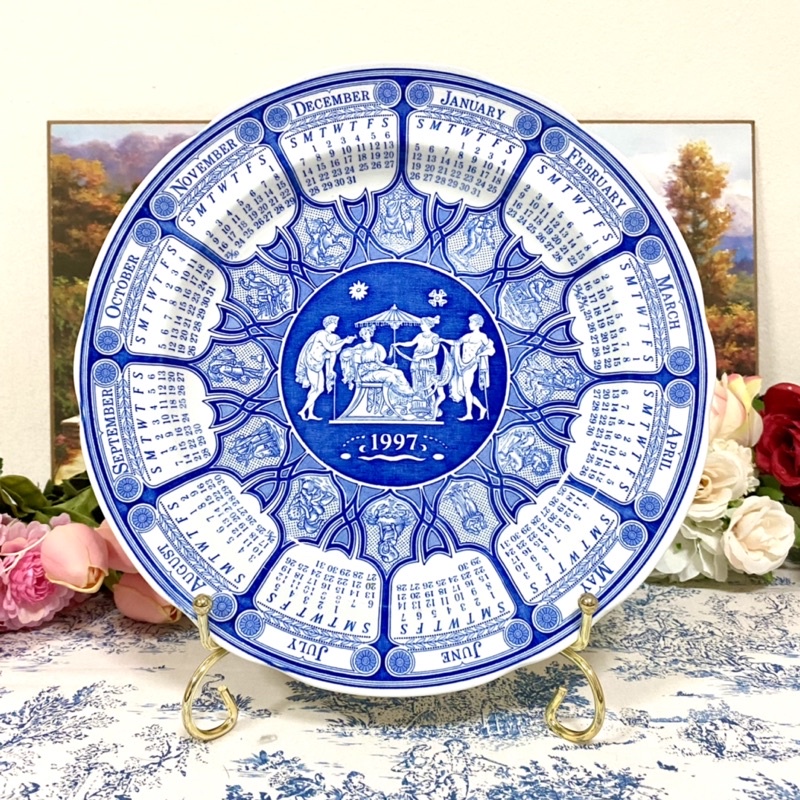 Spode Blue Room Calender Plate 1997 Display | Shopee Singapore