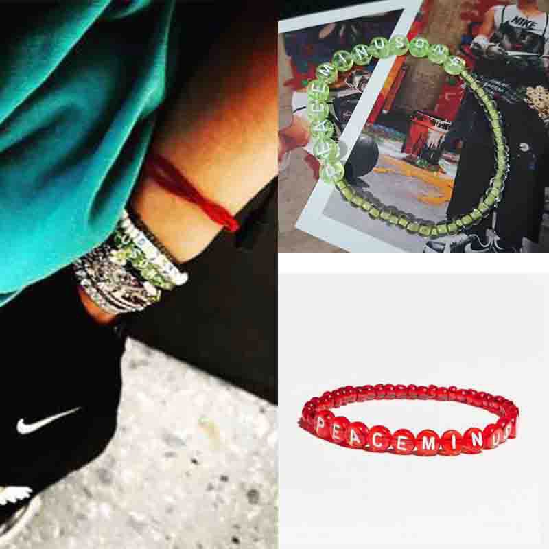 GBANG GDRAGON Peaceminusone Bracelet Bigbang GD PMO Bracelet PEACE