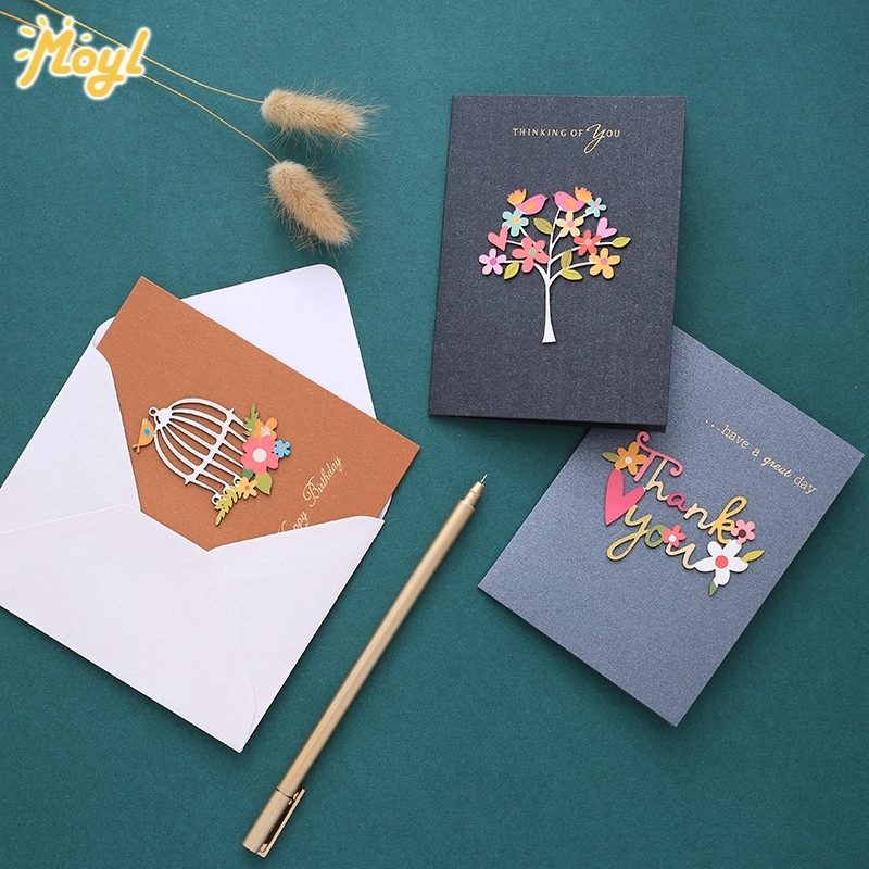 Middle Blossom 3D Blessing Greeting Card Envelope