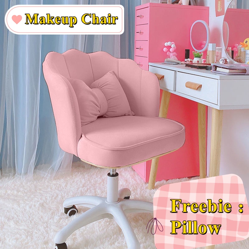 Makeup chair online pink