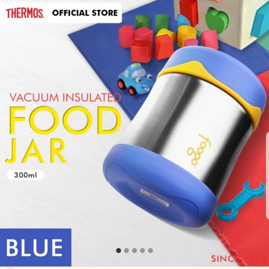 Foogo Thermos Food Jar - Blue 300ml (B-3000-BL) | Shopee Singapore