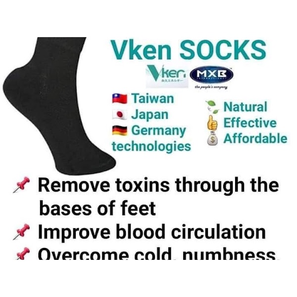 Vken Energy Socks (Negative IONS) Shopee Singapore