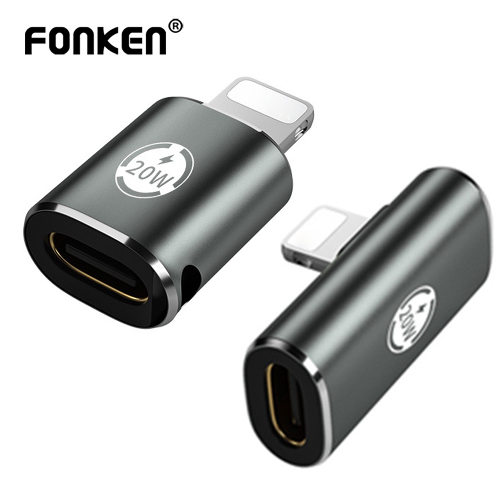 Fonken PD 20W USB Type-C Fast Charging Adapter For i-Phone 13 12 11 USB C to Light-ning Converter Adapter OTG Data Sync Connector
