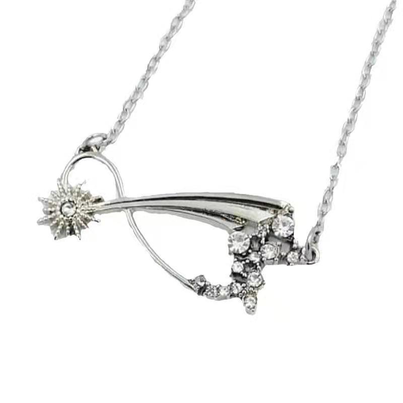 Meteor Garden F4 Necklace Same Style Female Cedar Hollow Pointed Star Pendant Clavicle Chain Silver Plated Thyme Shopee Singapore