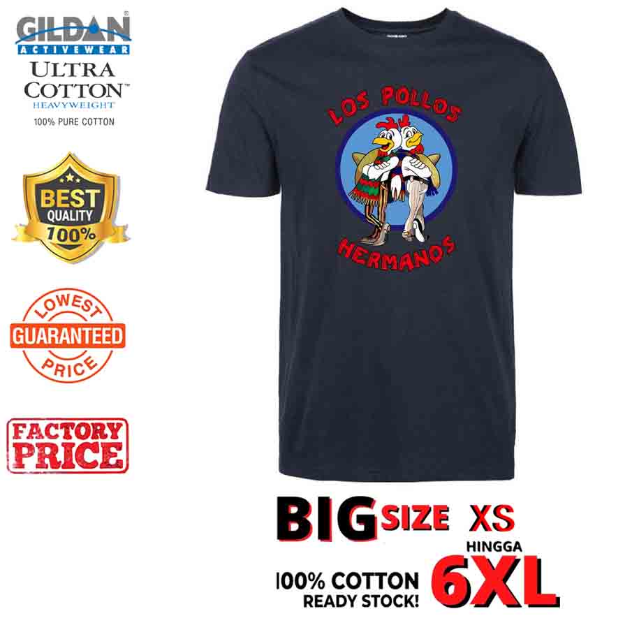 XS6XL Breaking Bad Los Pollos Hermanos Chicken Brothers gildan 100