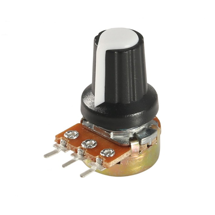 10K OHM 3 Terminal Linear Taper Rotary Volume B Type Potentiometer Pot ...