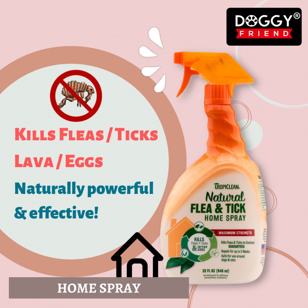 Tropiclean natural flea and tick outlet spray