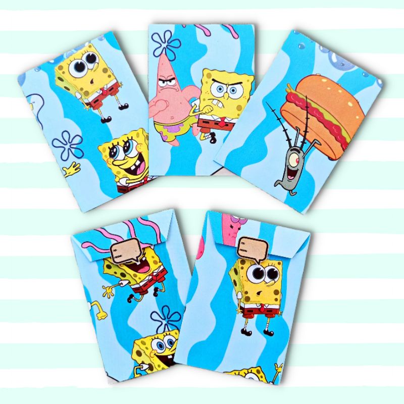 (Amplop + Sticker) SPONGEBOB - Eid Day Envelope Eid Al-Fitr Character ...