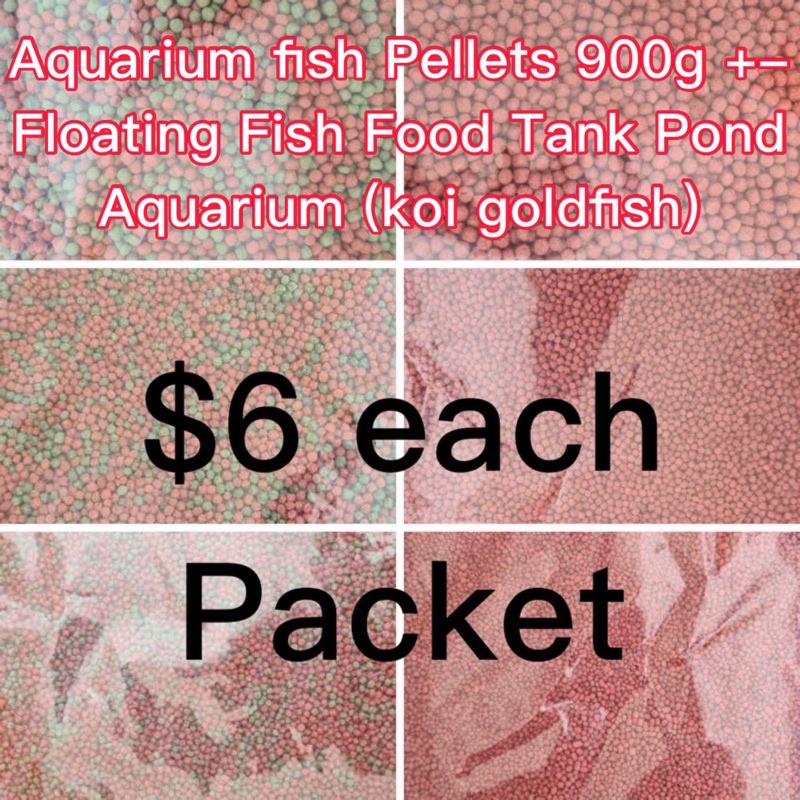 Aquarium fish Pellets 900g + Floating Fish Food Tank Pond Aquarium