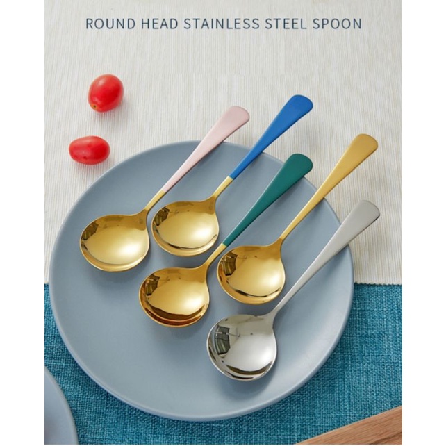 Rounded Head Stainless Steel 304 Food Grade Spoon. | Shopee Singapore